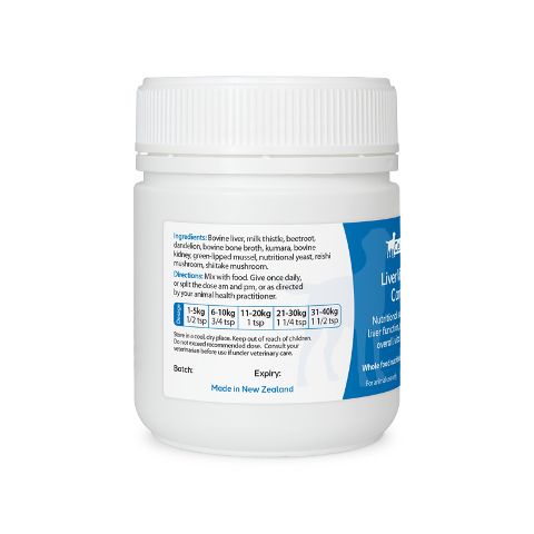 Left label view of CellVra JointVitality Canine showing ingredients and dosage
